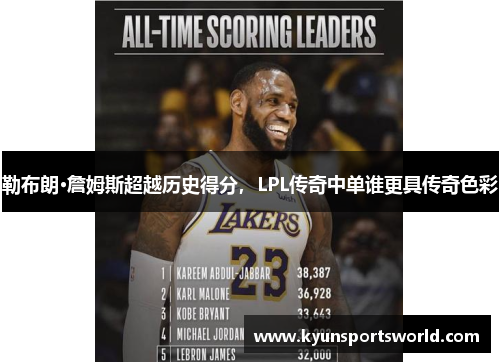 勒布朗·詹姆斯超越历史得分，LPL传奇中单谁更具传奇色彩
