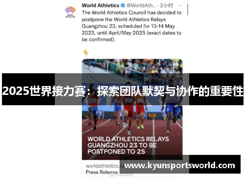2025世界接力赛：探索团队默契与协作的重要性