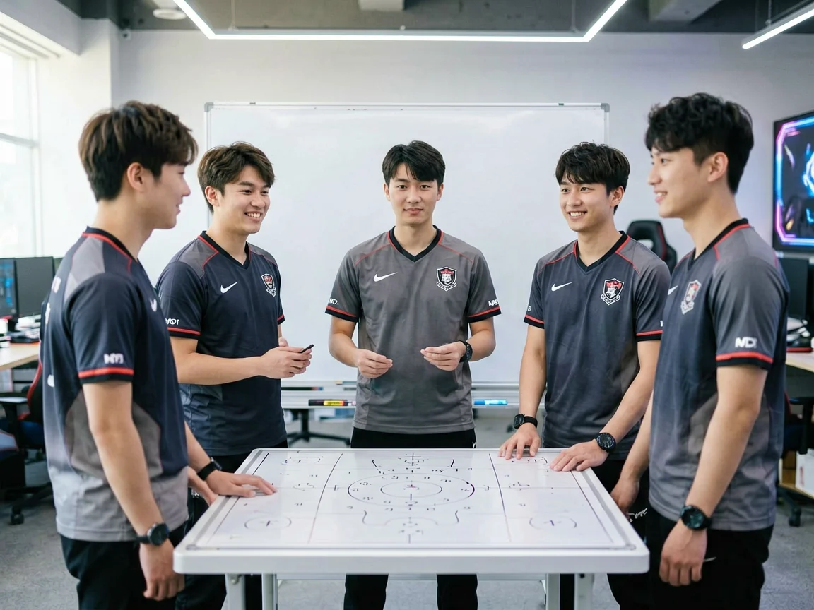 电竞选手备战GAMEsportsLCK